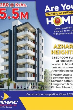 AZHAR 2 BEDROOM APARTMENT FOR SALE IN MOMBASA TOWN