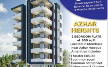 AZHAR 2 BEDROOM APARTMENT FOR SALE IN MOMBASA TOWN